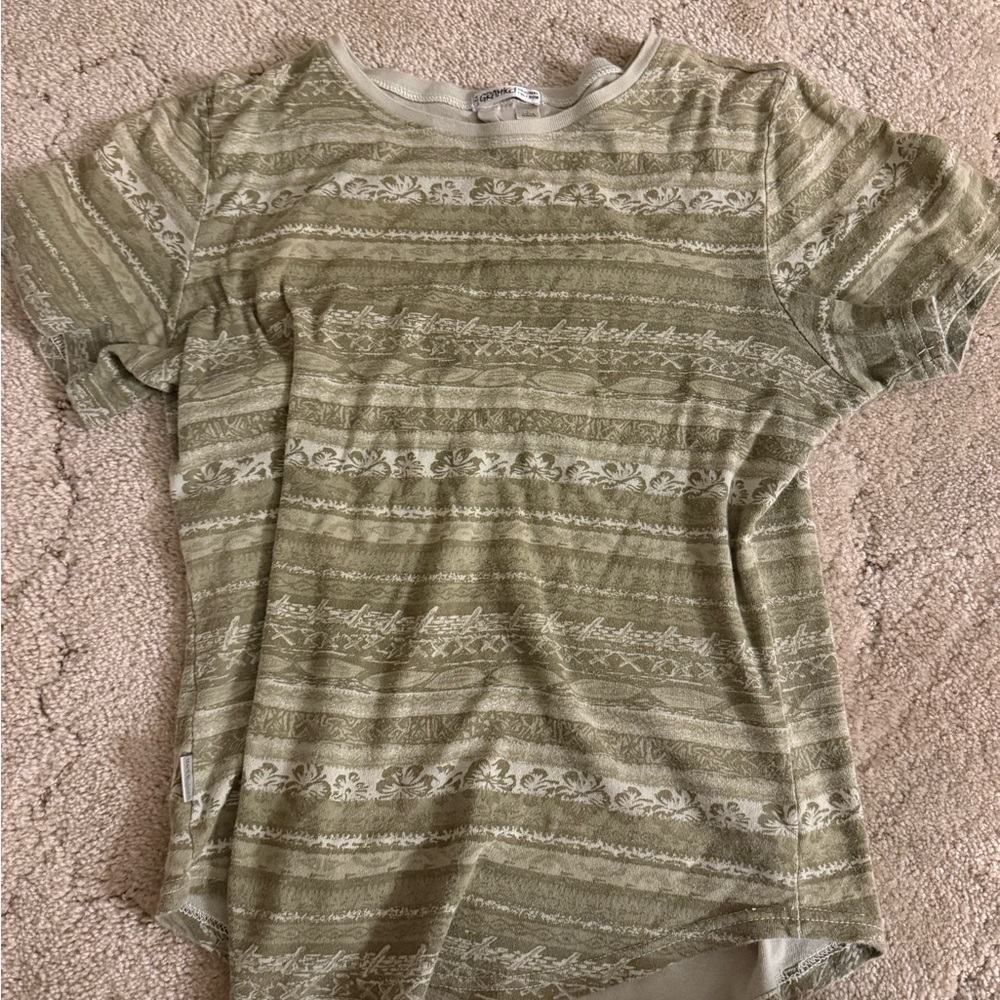Flower Patterned Short Sleeve Tee